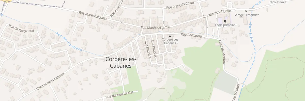 Plan du 12 Rue Poupiac à Corbère-les-Cabanes