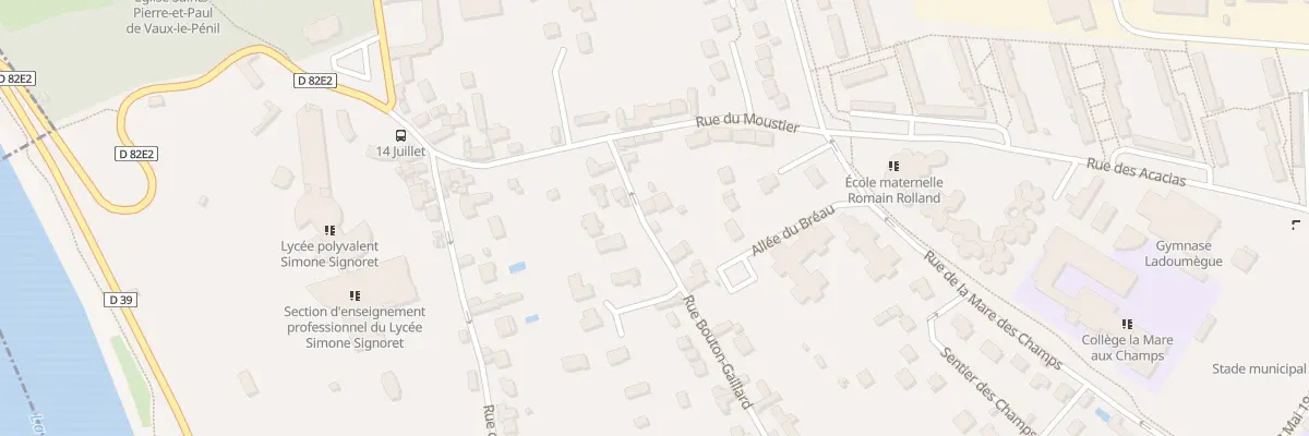 Plan du 7 Rue Bouton Gaillard à Vaux-le-Pénil