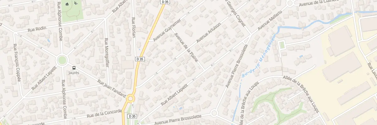 Plan du 4 Av de la Plaine à Ozoir-la-Ferrière