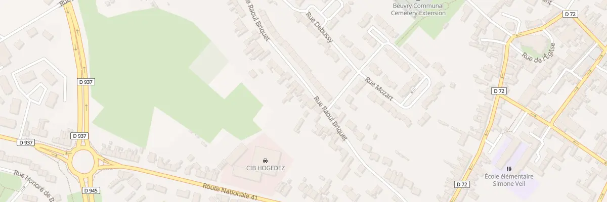 Plan du 277 Rue Raoul Briquet à Beuvry