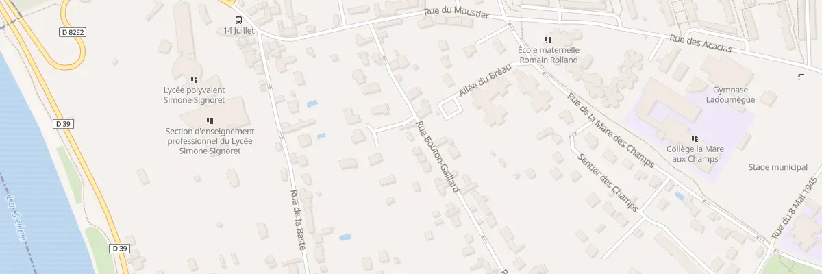 Plan du 10 Rue Bouton Gaillard à Vaux-le-Pénil