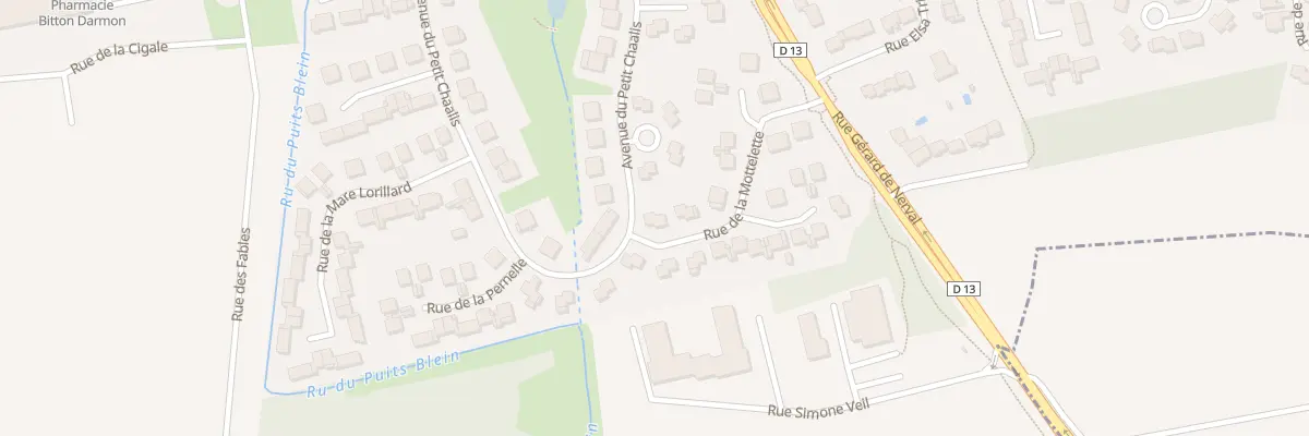 Plan du 2 Rue de la Mottelette à Othis