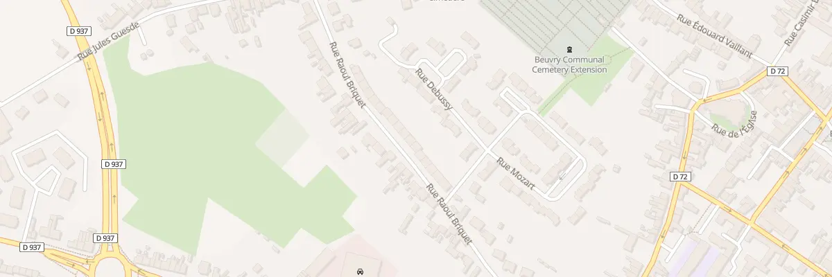 Plan du 318 Rue Raoul Briquet à Beuvry