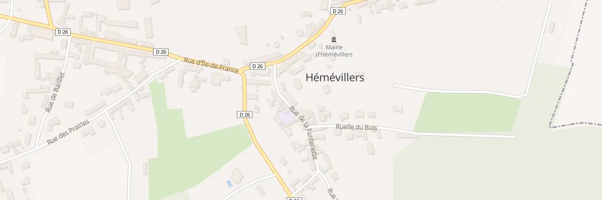 Plan du 91 Rue Fontenette à Hémévillers