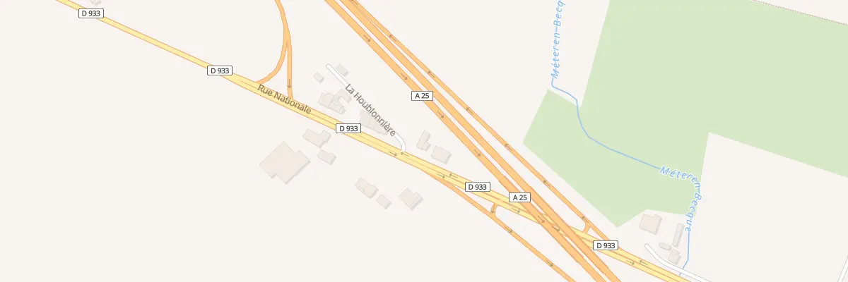 Plan du 2430 Rue Nationale à Méteren