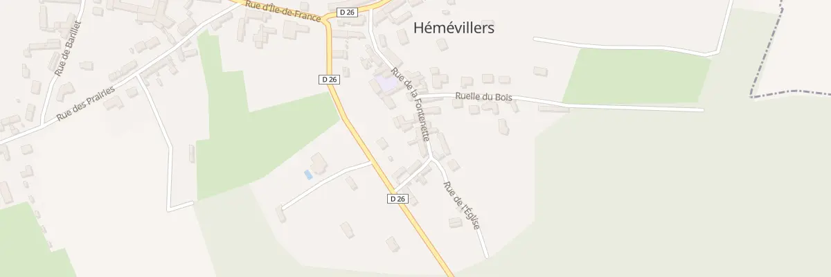 Plan du 170 Rue Fontenette à Hémévillers