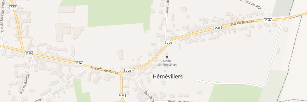 Plan du 112 Rue du Berceau à Hémévillers