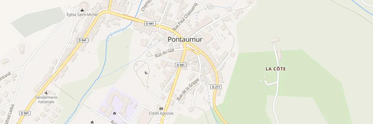 Plan du 7 Av Gordon Bennett à Pontaumur