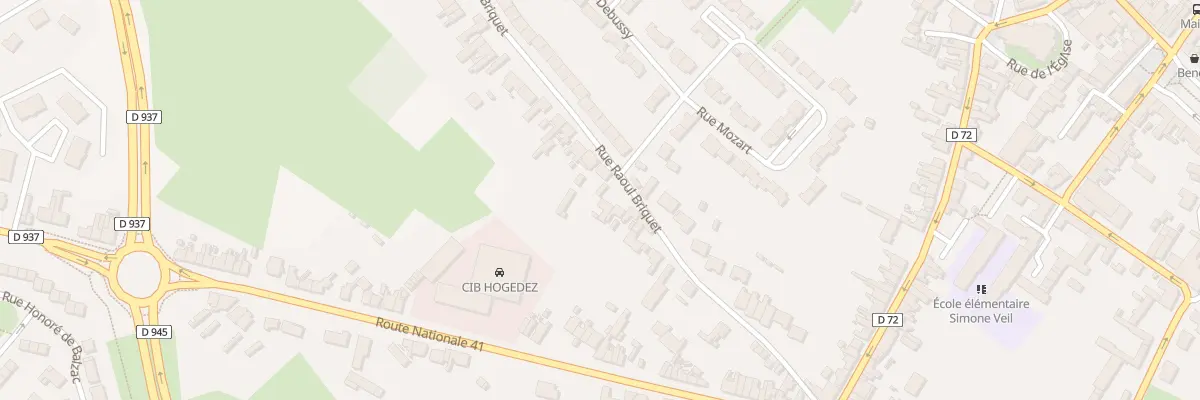 Plan du 235 Rue Raoul Briquet à Beuvry
