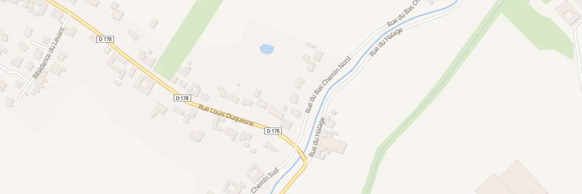 Plan du 59 Rue du Bas Chemin Nord à Locon