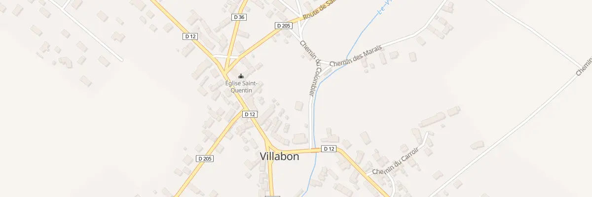 Plan du 1T Che du Colombier à Villabon