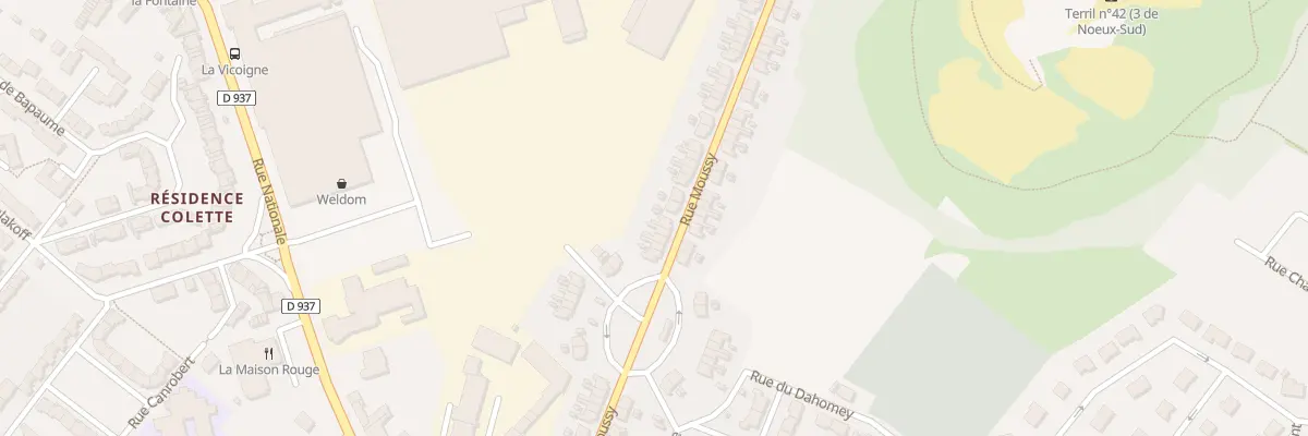 Plan du 71 Rue Moussy à Nœux-les-Mines