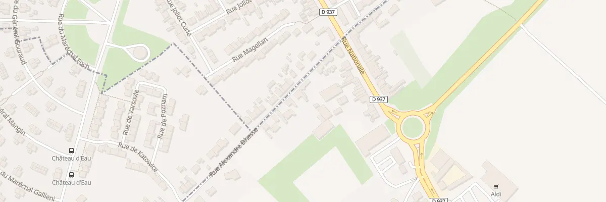 Plan du 13 Rue Alexandre Dhesse à Sains-en-Gohelle