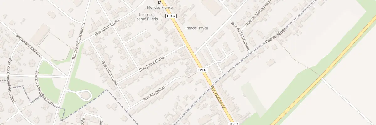 Plan du 476 Rue Nationale à Nœux-les-Mines