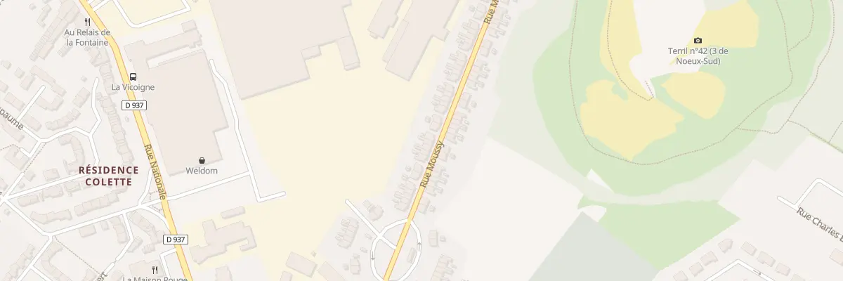 Plan du 83 Rue Moussy à Nœux-les-Mines