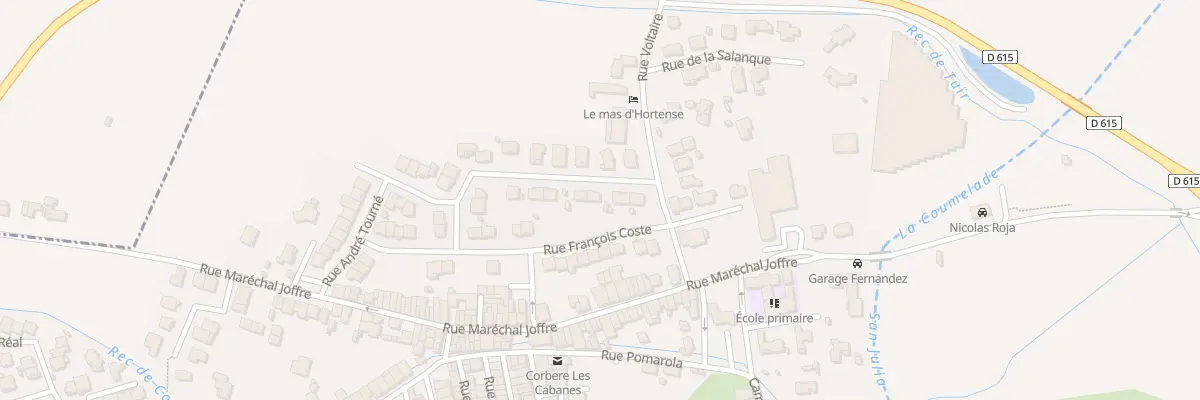 Plan du 5 Rue Gérard Llaury à Corbère-les-Cabanes