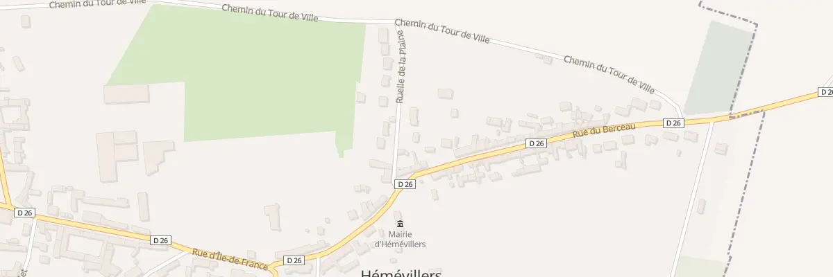 Plan du 63 Rle de la Plaine à Hémévillers