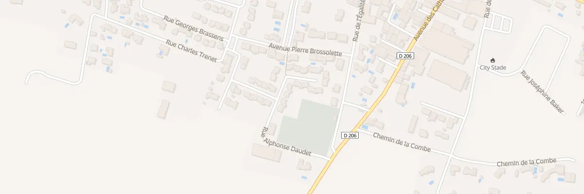 Plan du 3 Rue Alphonse Daudet à Pépieux
