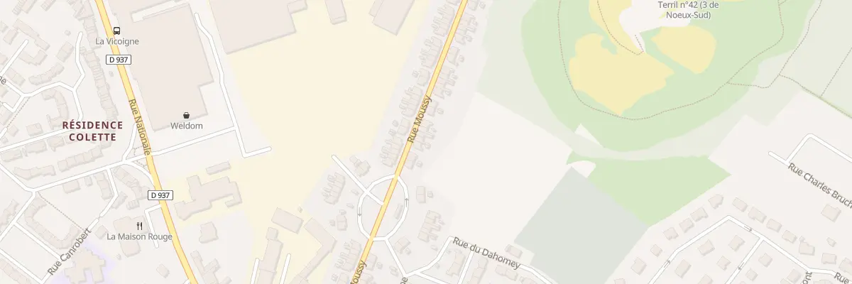 Plan du 70 Rue Moussy à Nœux-les-Mines