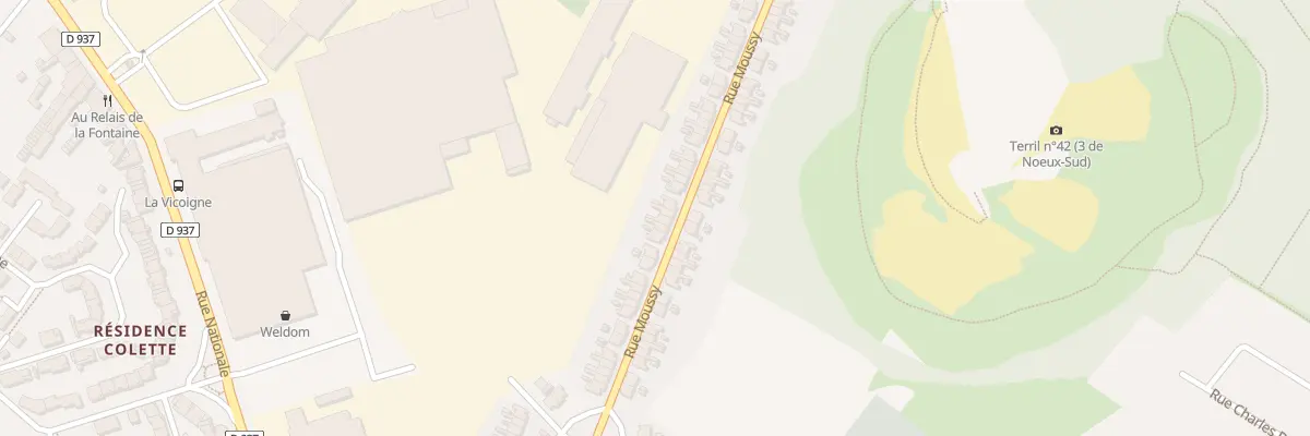 Plan du 95 Rue Moussy à Nœux-les-Mines
