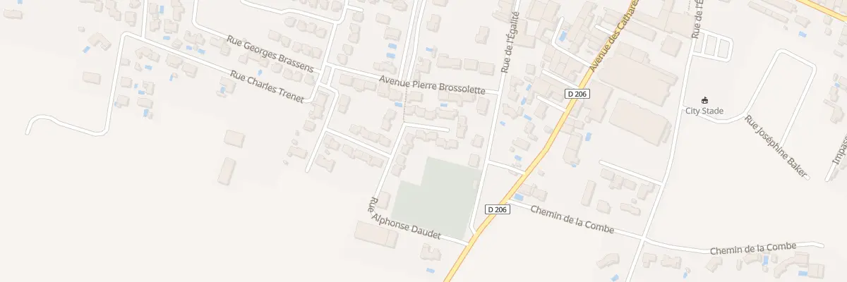 Plan du 5 Rue Alphonse Daudet à Pépieux