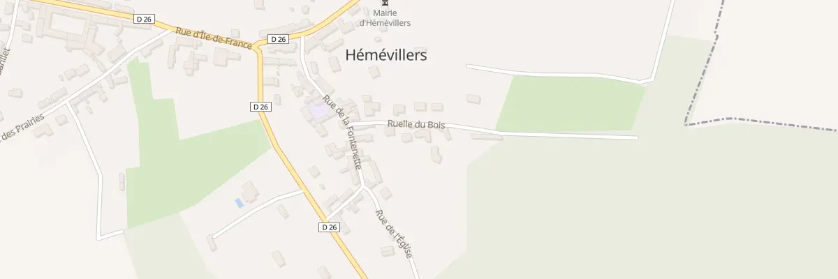 Plan du 72 Rle du Bois à Hémévillers