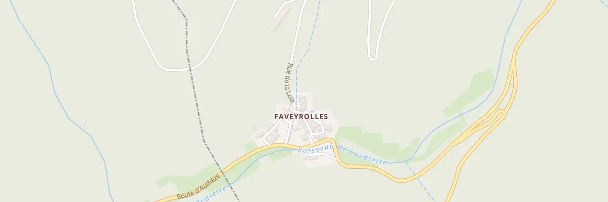 Plan du 5010 Favayroles à Boisset