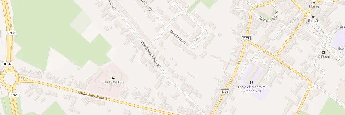 Plan du 180 Rue Raoul Briquet à Beuvry