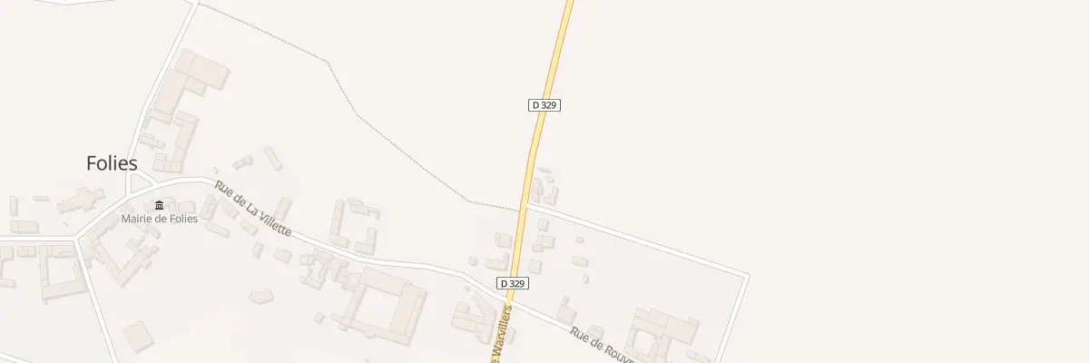 Plan du 8 Rue de Warvillers à Folies