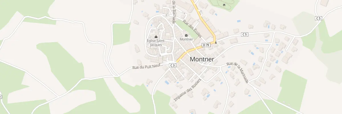 Plan du 3 Rue du Platane à Montner