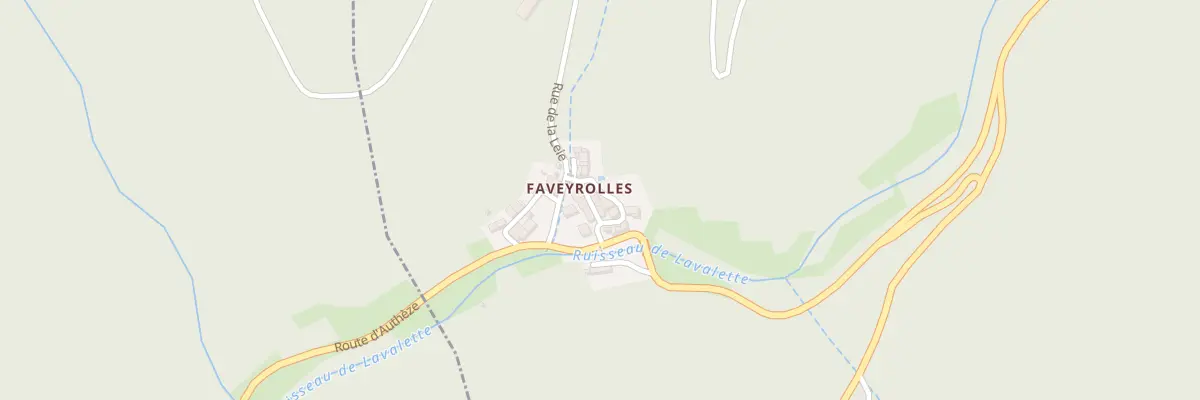 Plan du 5016 Favayroles à Boisset