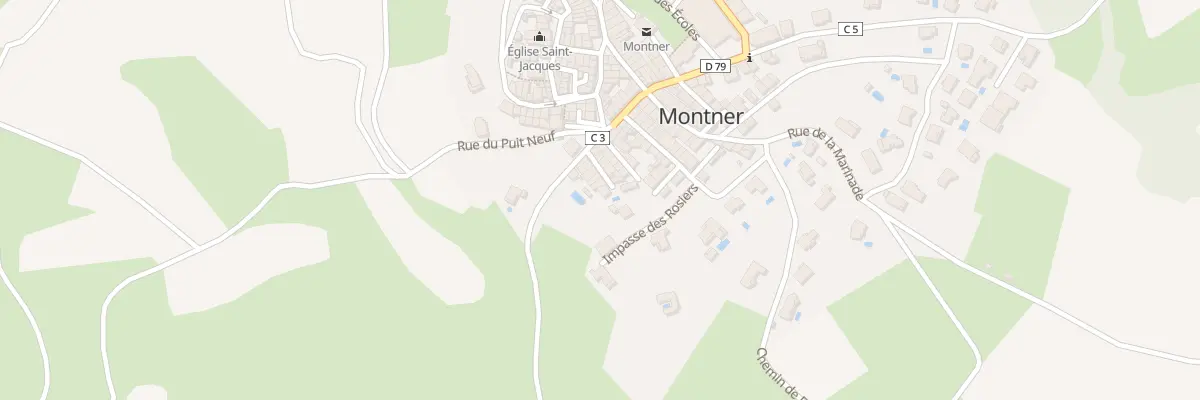 Plan du 8 Imp des Lilas à Montner