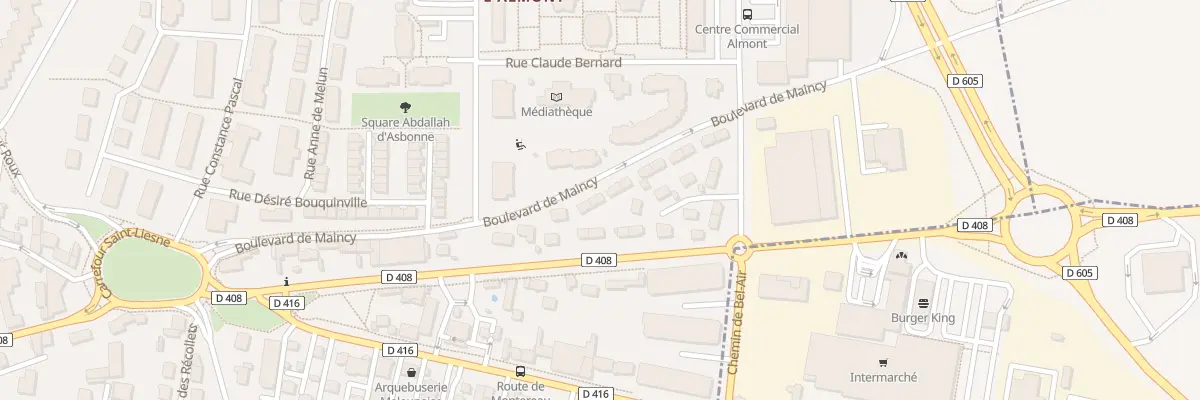 Plan du 14 Bd de Maincy à Melun