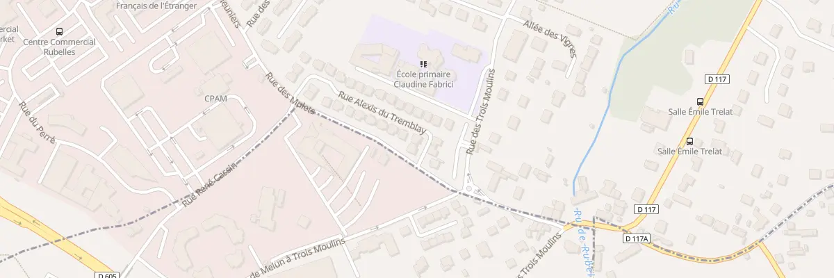 Plan du 3 Rue Alexis du Tremblay à Rubelles