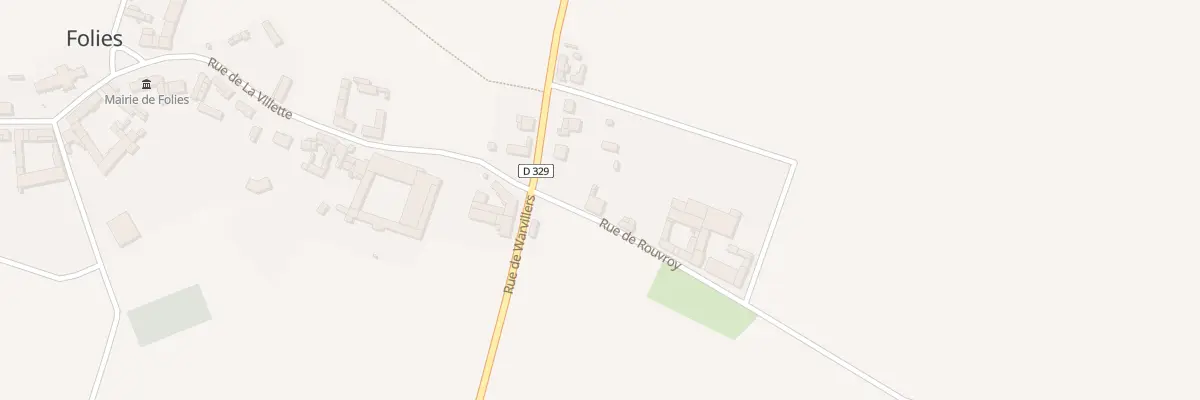 Plan du 3 Rue de Rouvroy à Folies