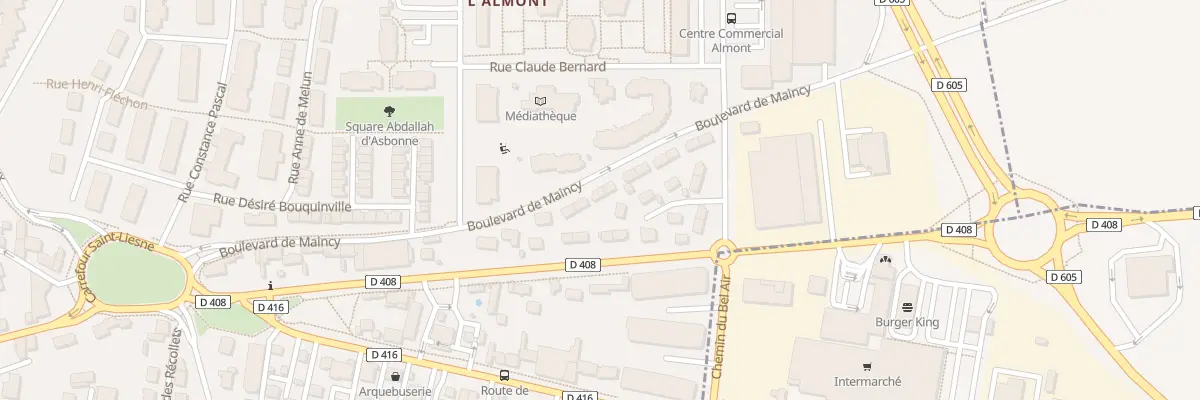 Plan du 16 Bd de Maincy à Melun