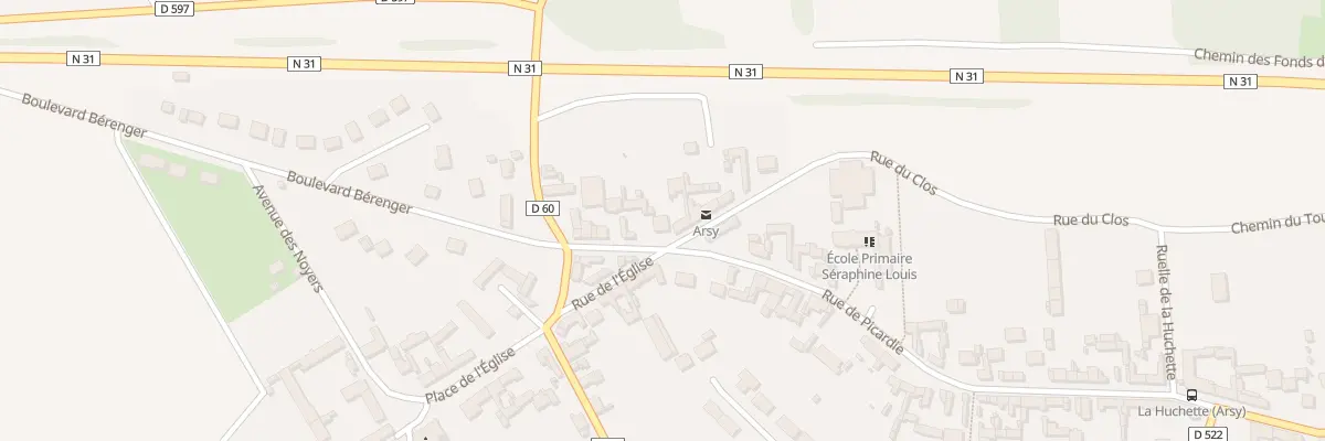 Plan du 136 Rue de Picardie à Arsy