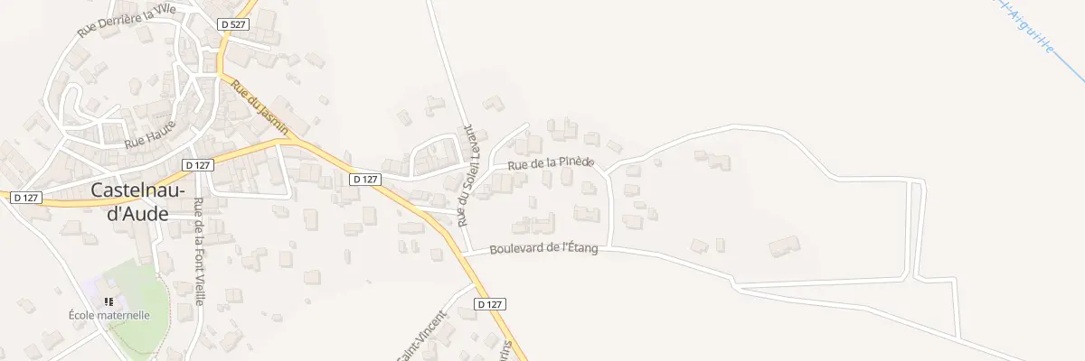 Plan du 6 Rue de la Pinède à Castelnau-d’Aude