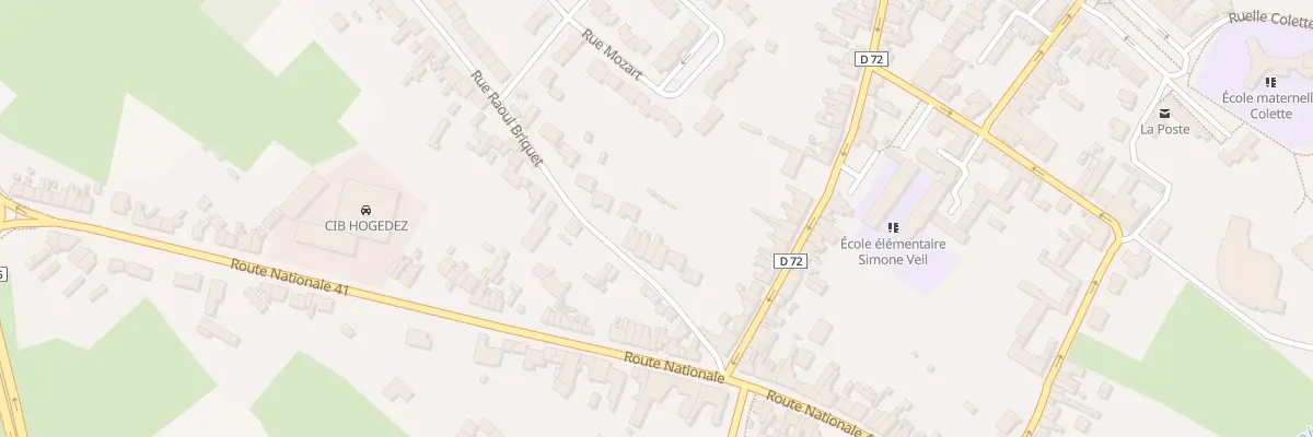 Plan du 94 Rue Raoul Briquet à Beuvry