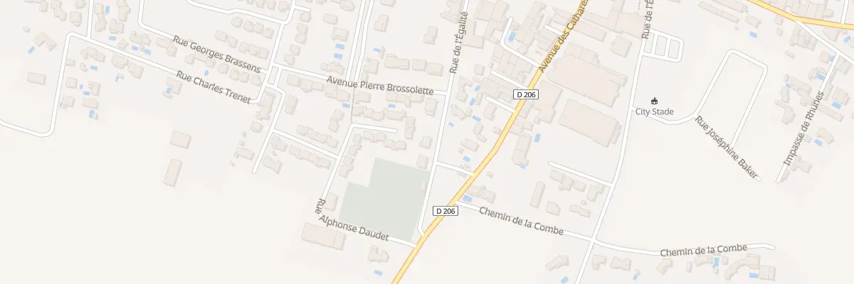 Plan du 14 Rue de l’Egalité à Pépieux