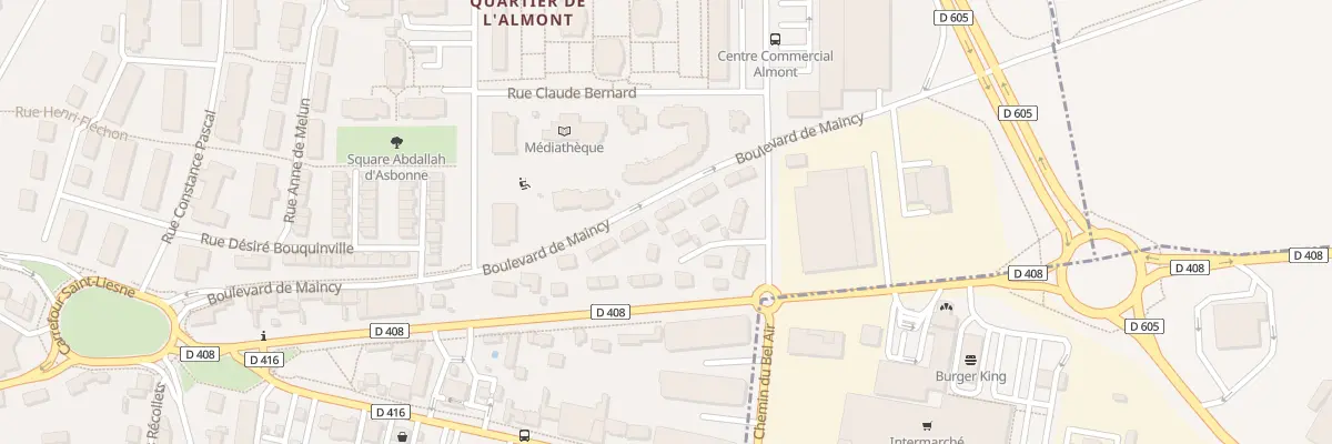 Plan du 20 Bd de Maincy à Melun