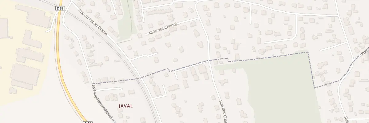 Plan du 230C Rue des Chanois à Vaux-le-Pénil