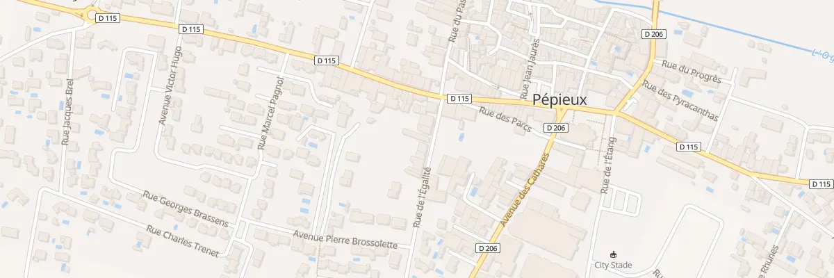 Plan du 4 Rue de l’Egalité à Pépieux