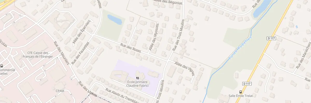Plan du 2 All des Myosotis à Rubelles