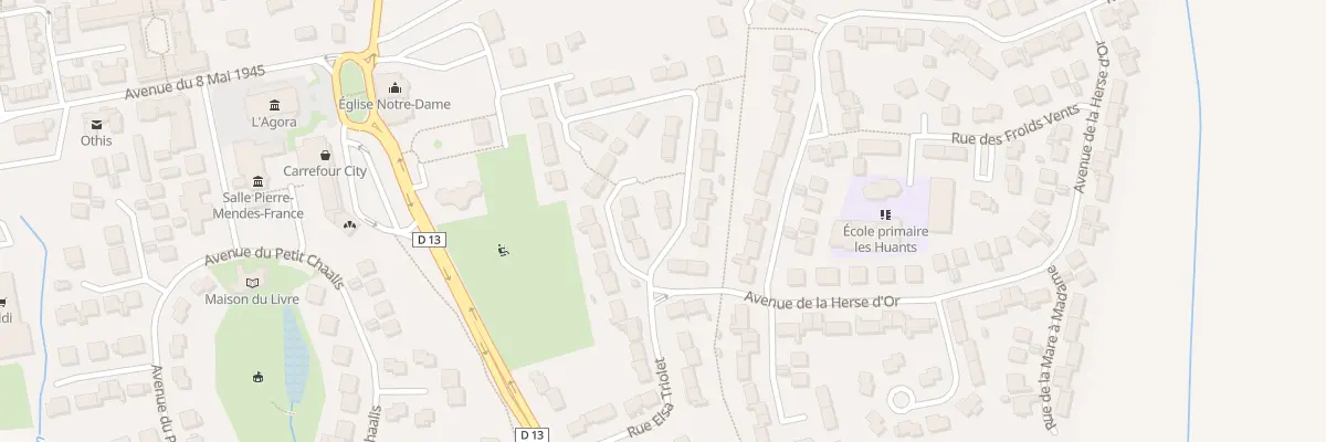 Plan du 3 Rue Jean Baptiste Clément à Othis
