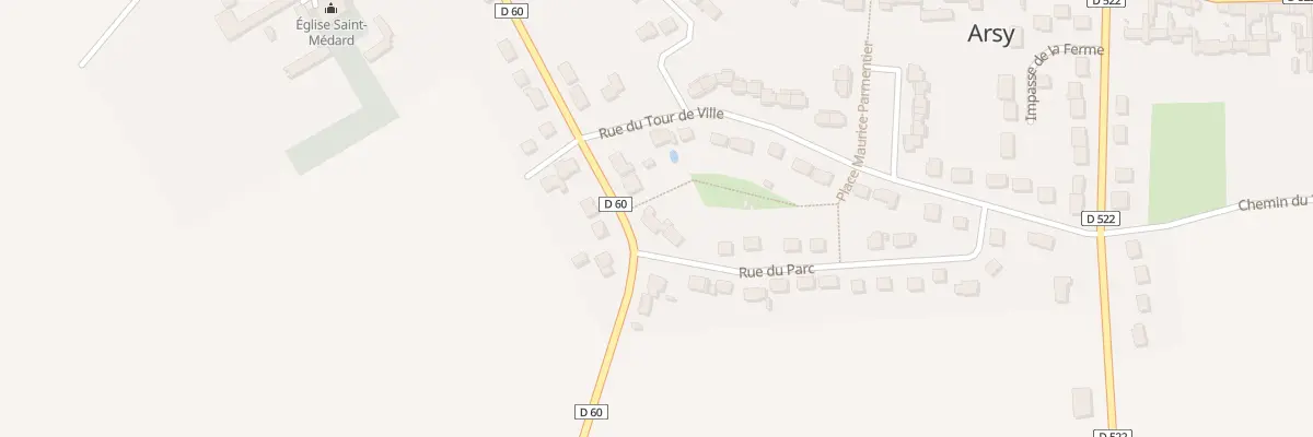 Plan du 17 Rue de Grandfresnoy à Arsy