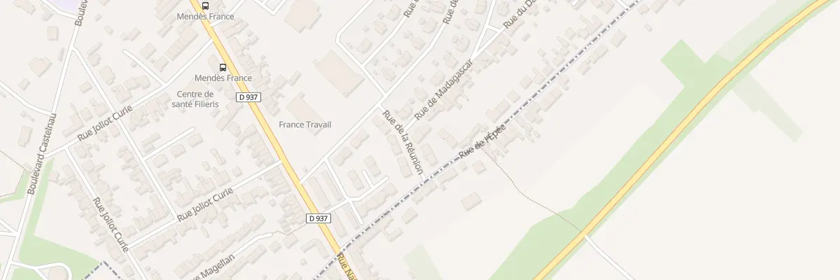 Plan du 28 Rue de Madagascar à Nœux-les-Mines