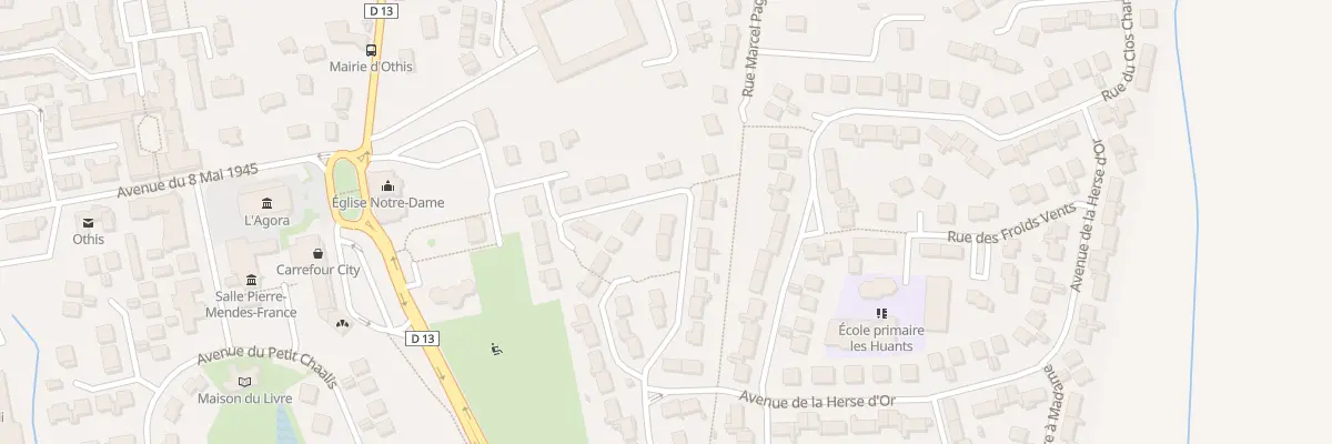 Plan du 9 Rue Jean Baptiste Clément à Othis