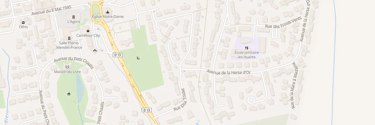 Plan du 2 Rue Jean Baptiste Clément à Othis