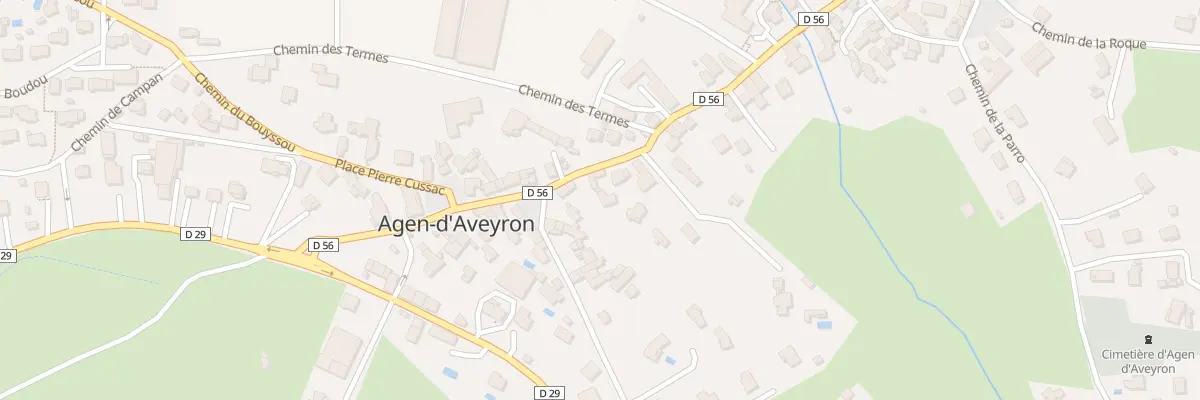 Plan du 25 Rue de la Pradelie à Agen-d’Aveyron